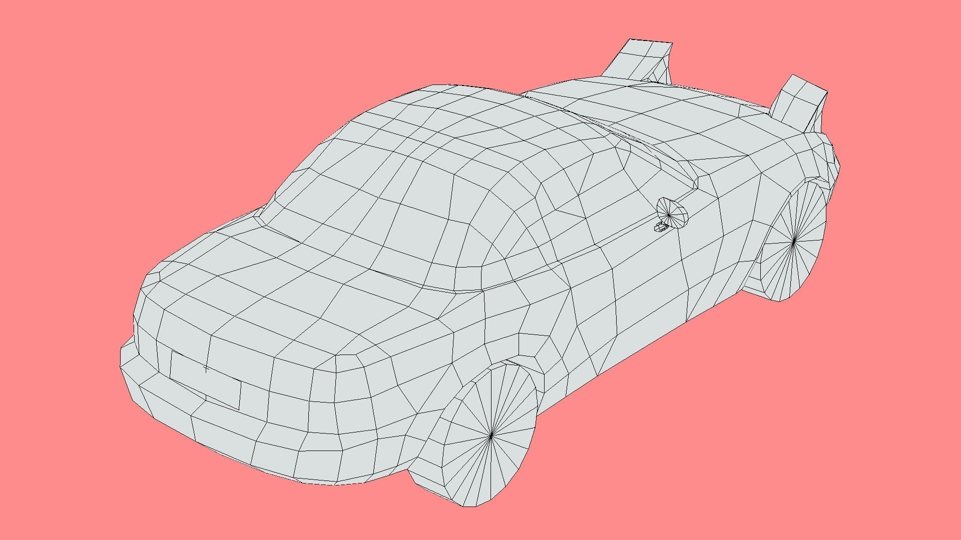 Mazda MX-5 1989 Low-poly 3D model_6