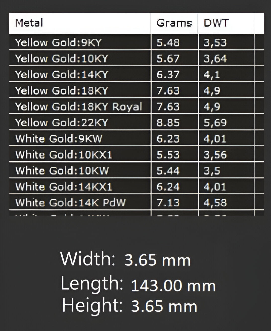 Gold Chain Bracelet 3D print model_3