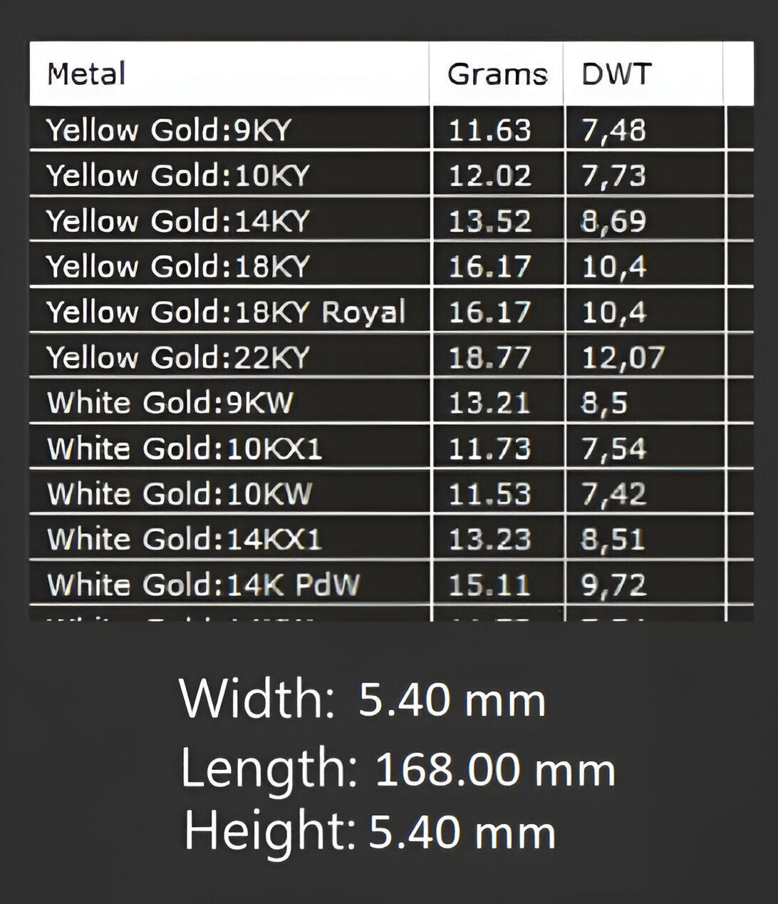 Gold Chain Bracelet 3D print model_2