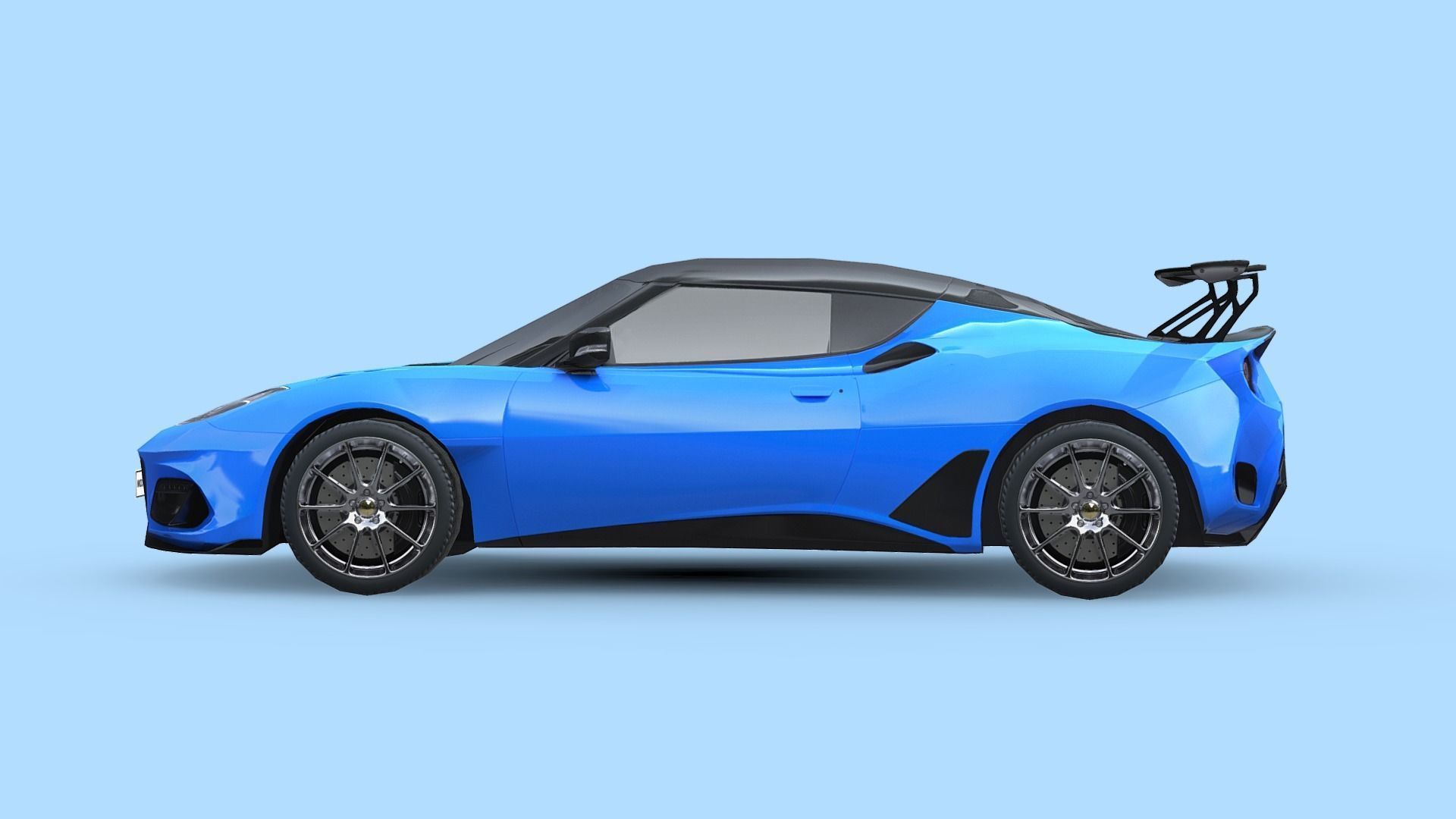 Lotus Evora GT 430 2018 Low-poly 3D model_2