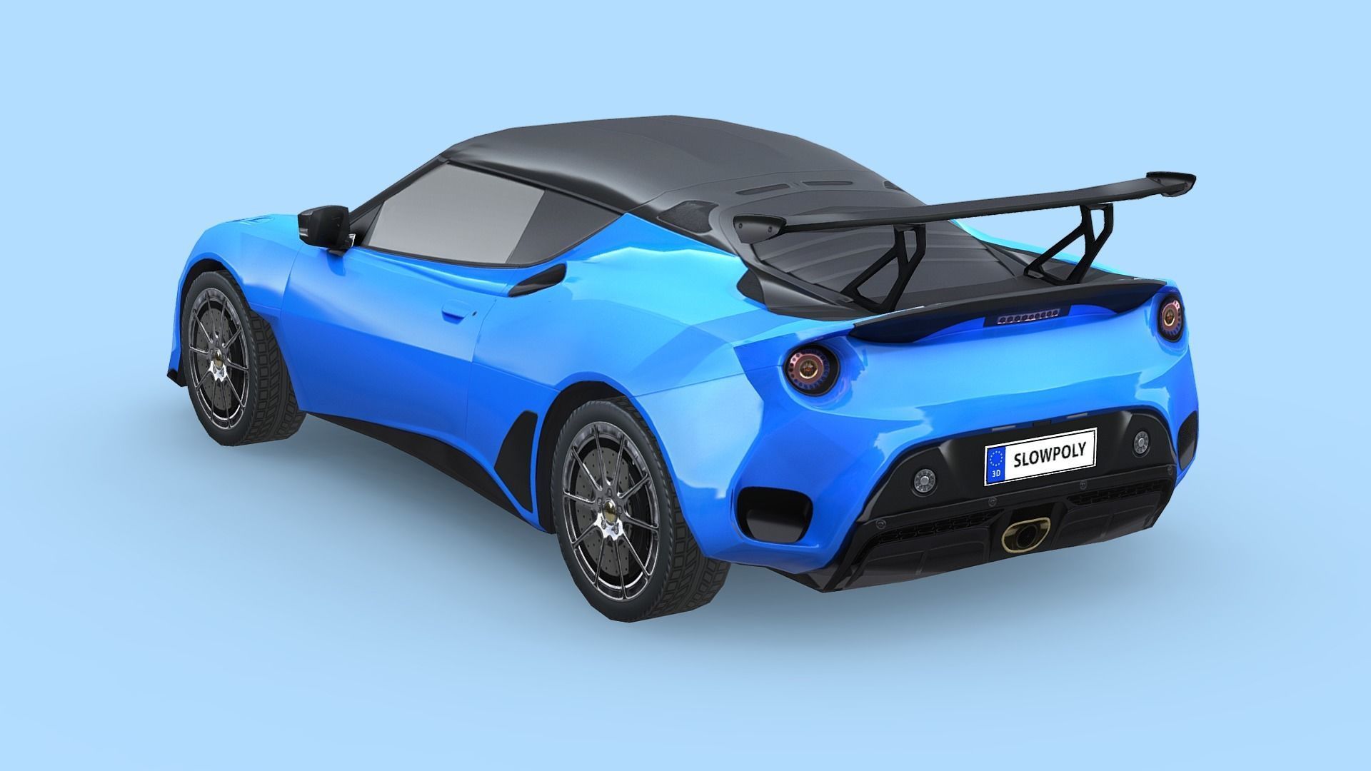 Lotus Evora GT 430 2018 Low-poly 3D model_1