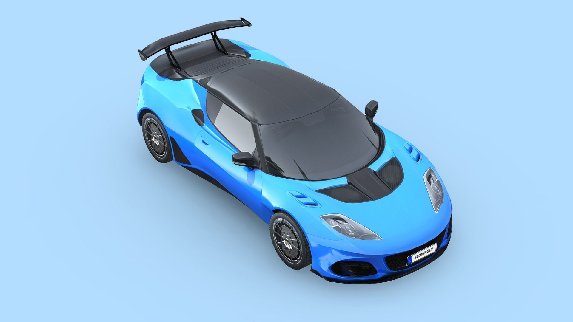 Lotus Evora GT 430 2018 Low-poly 3D model_3
