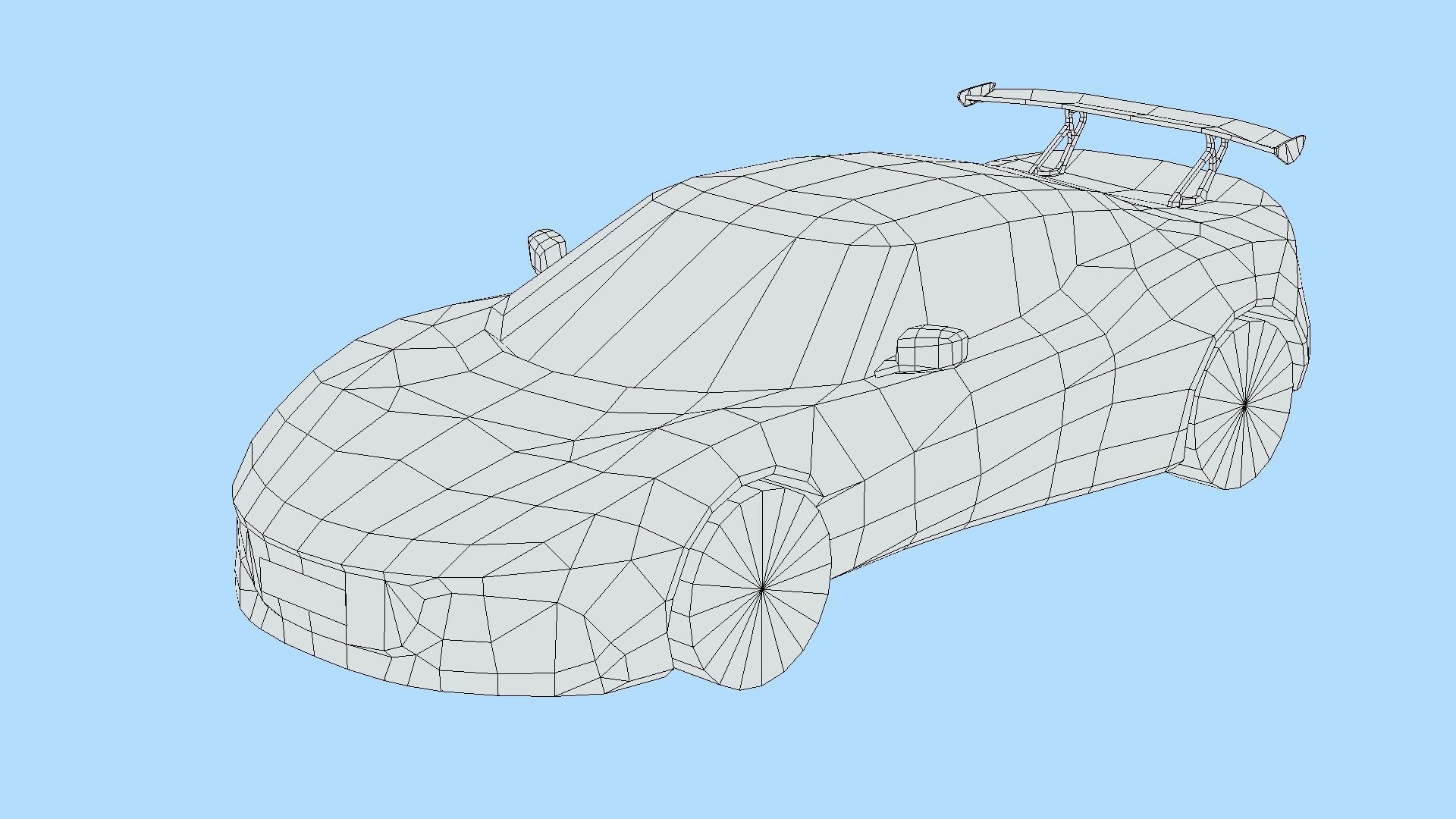 Lotus Evora GT 430 2018 Low-poly 3D model_5