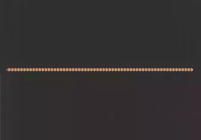 Gold Chain Bracelet 3D print model