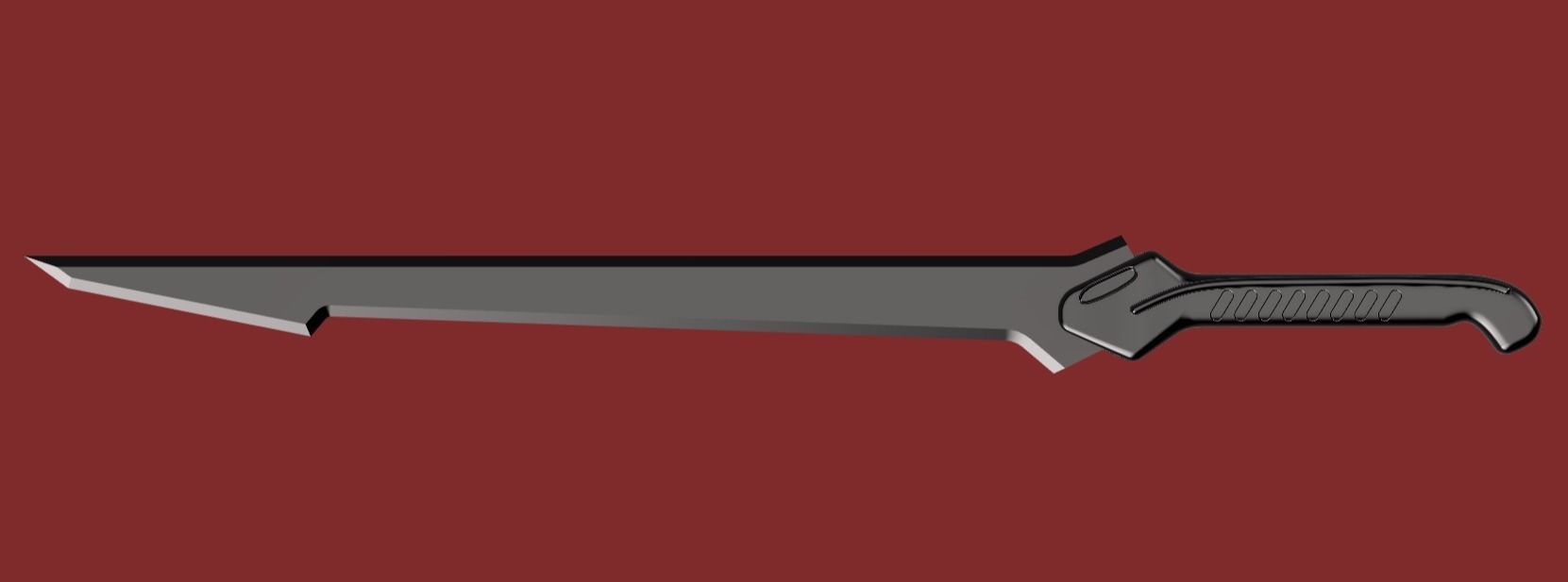 Dune Part Two - House Harkonnen desert soldier sword 3D print model_3