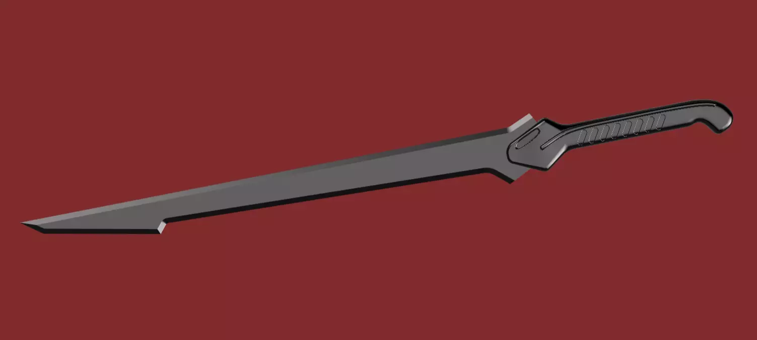 Dune Part Two - House Harkonnen desert soldier sword 3D print model_0
