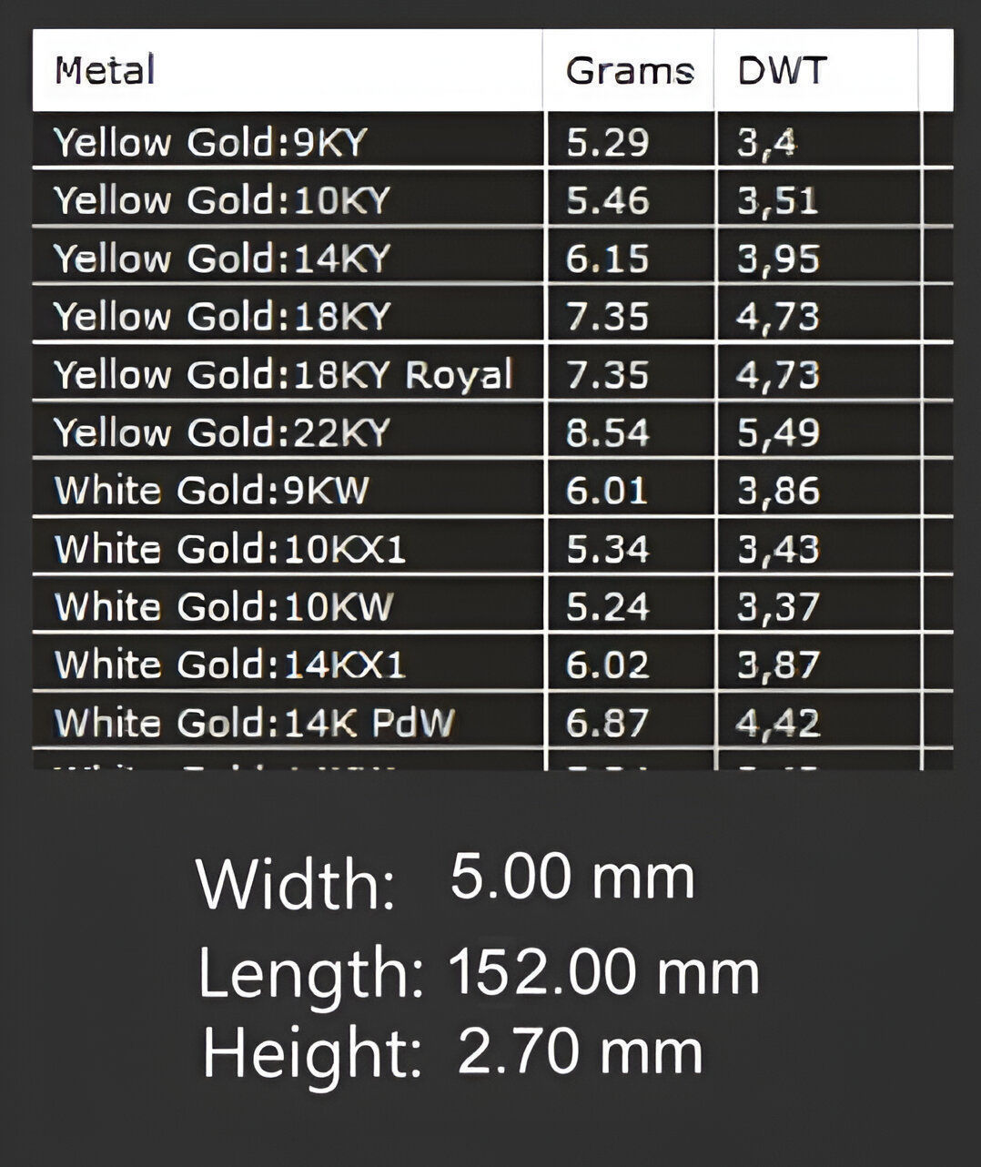 Gold Chain Bracelet 3D print model_5