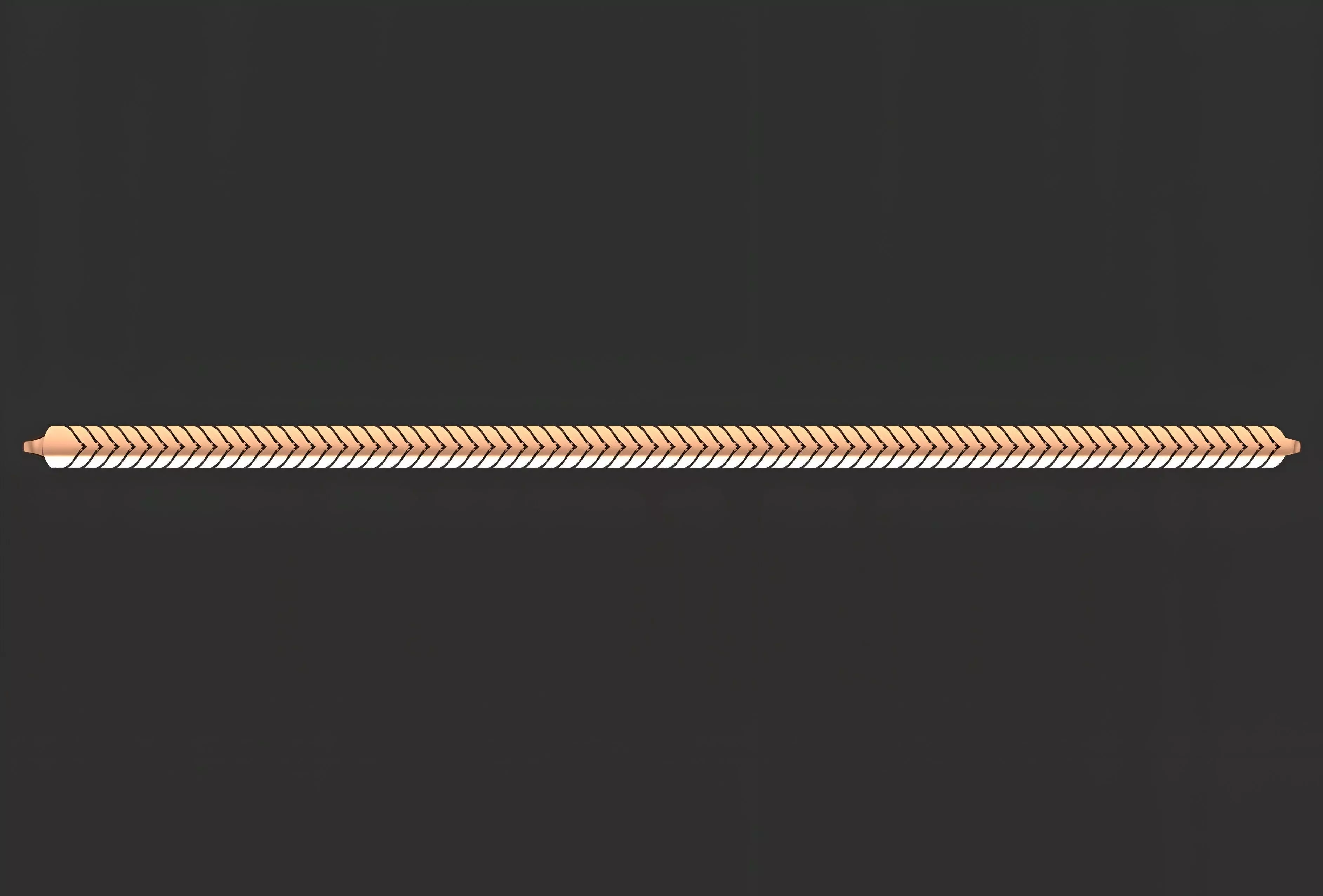 Gold Chain Bracelet 3D print model_0