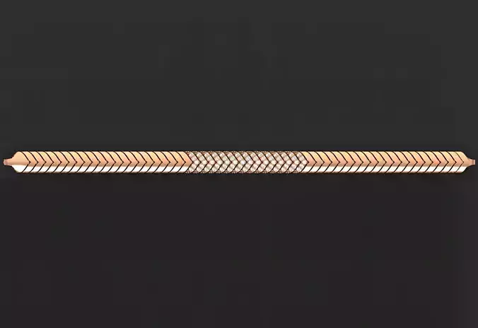 Gold Chain Bracelet 3D print model