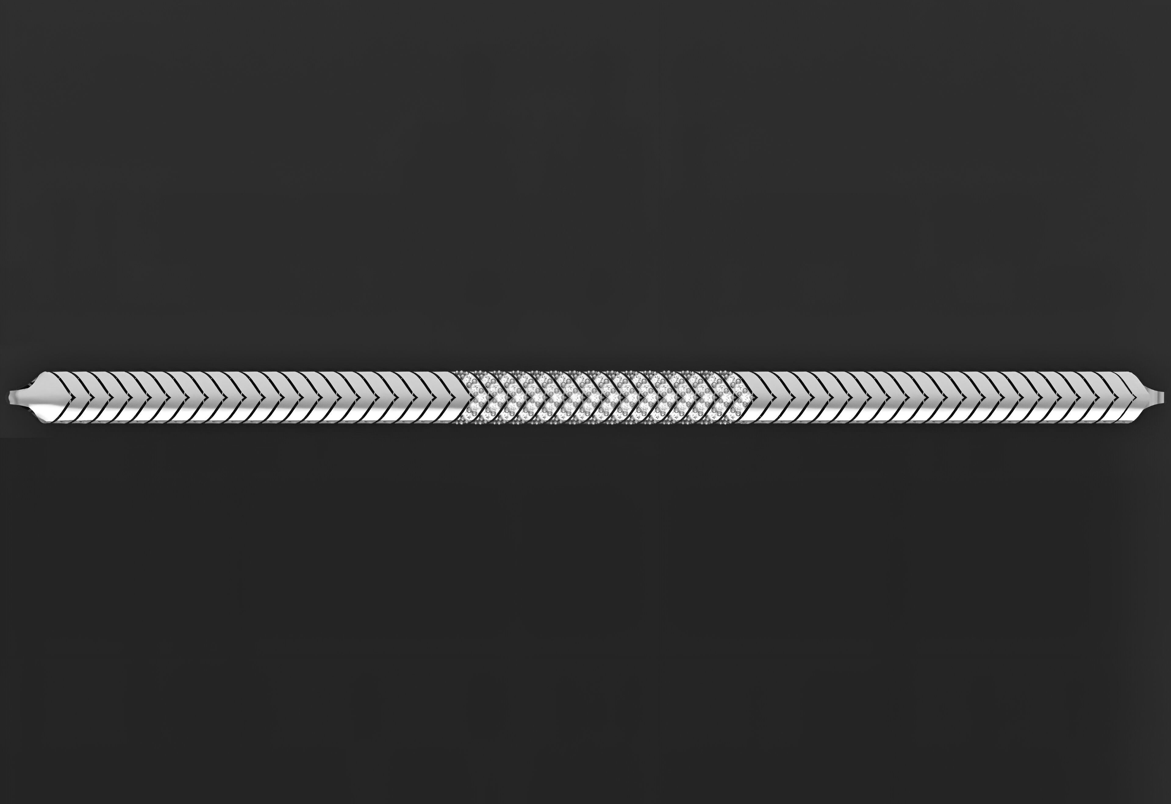 Gold Chain Bracelet 3D print model_8