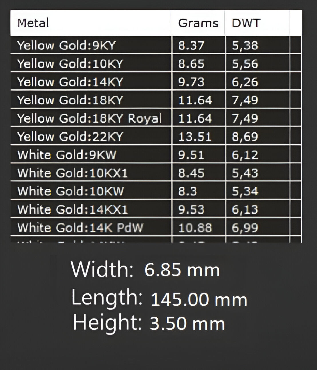 Gold Chain Bracelet 3D print model_2