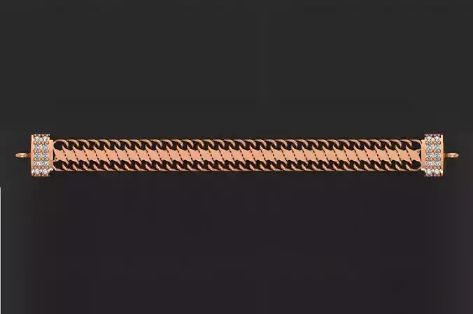 Gold Chain Bracelet 3D print model