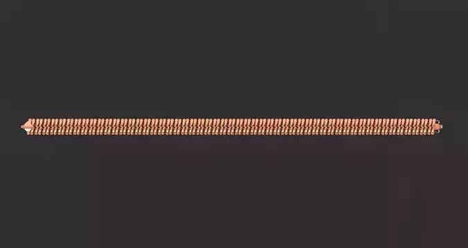 Gold Chain Bracelet 3D print model