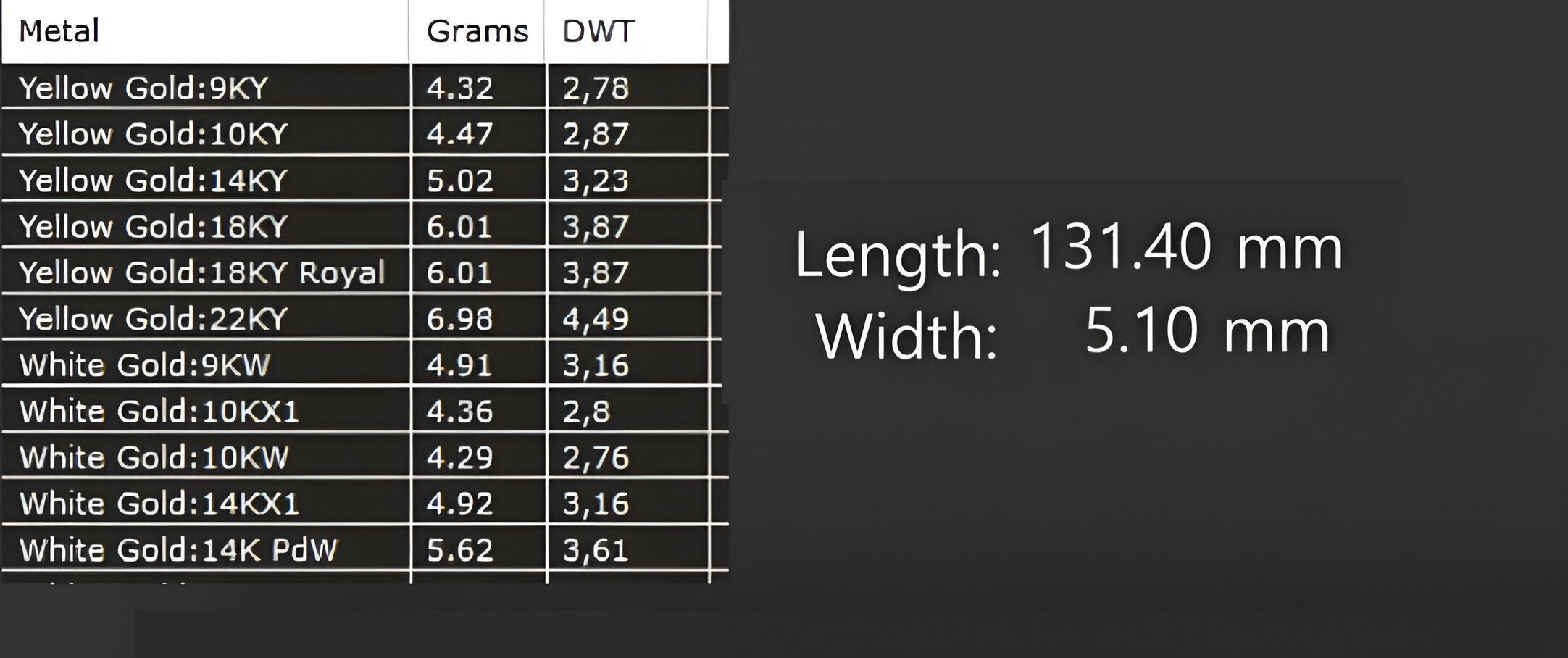 Gold Chain Bracelet 3D print model_5