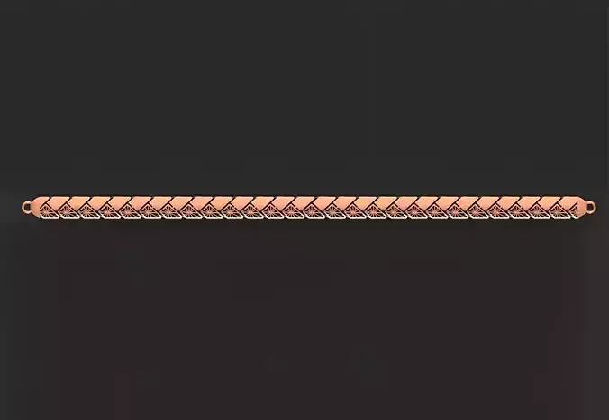 Gold Chain Bracelet 3D print model
