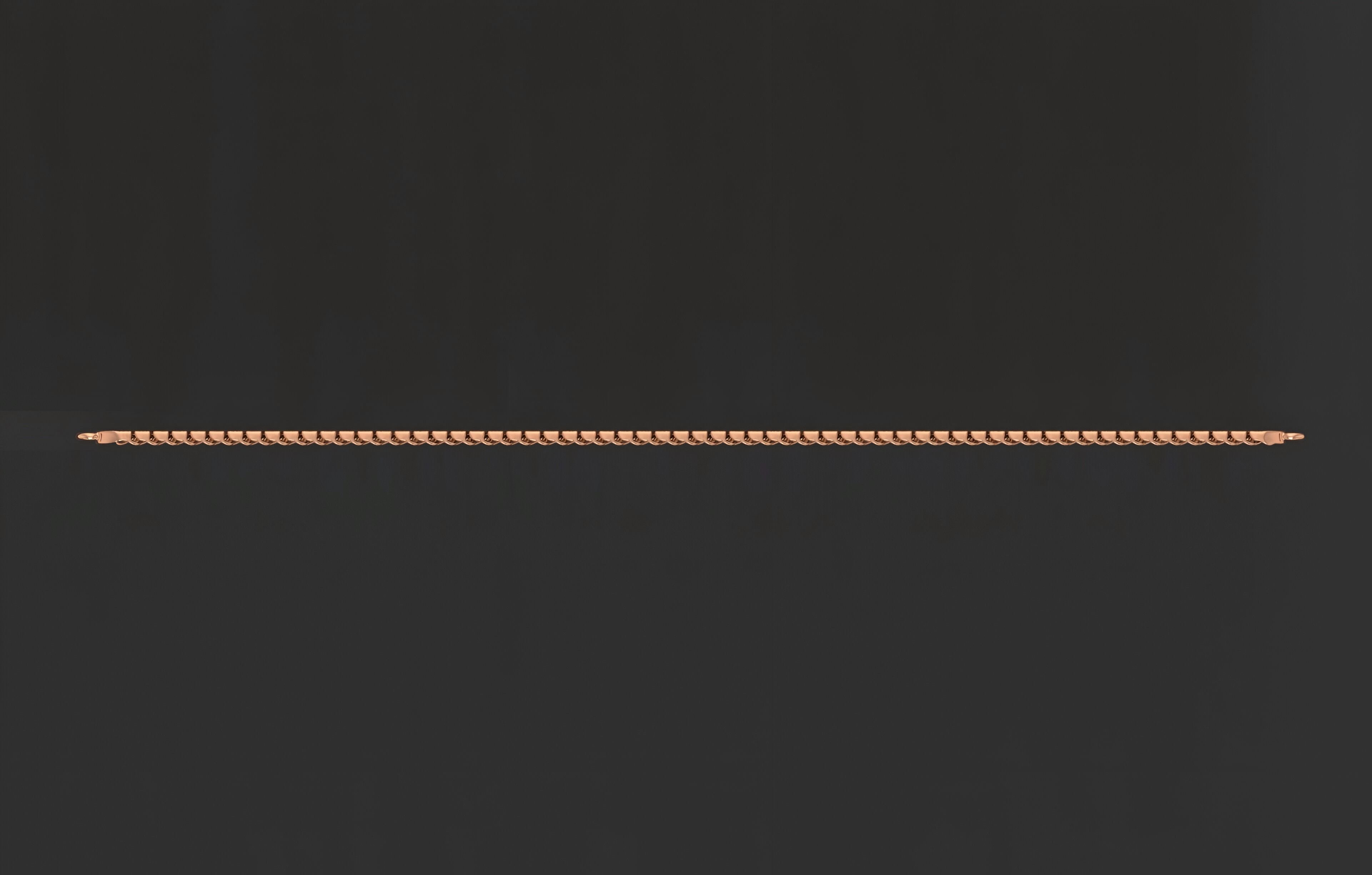 Gold Chain Bracelet 3D print model_5