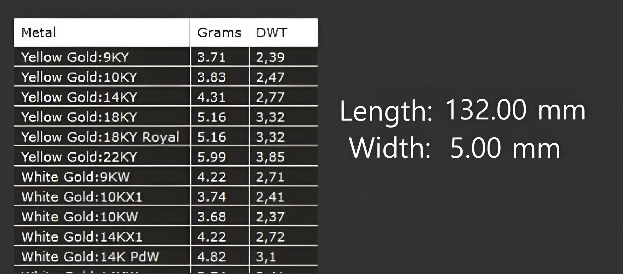 Gold Chain Bracelet 3D print model_4