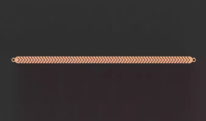 Gold Chain Bracelet 3D print model