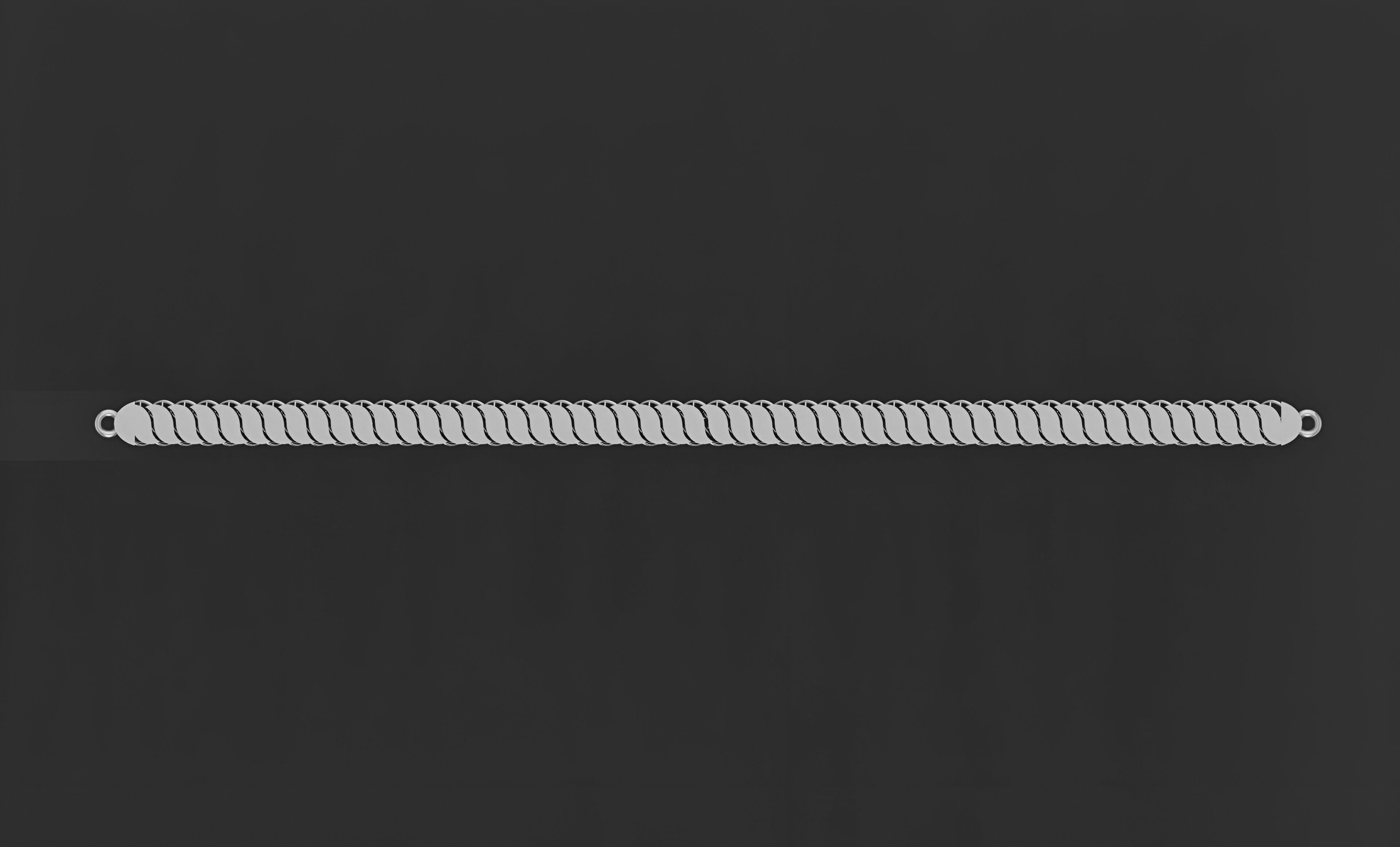 4Gold Chain Bracelet 3D print model_4