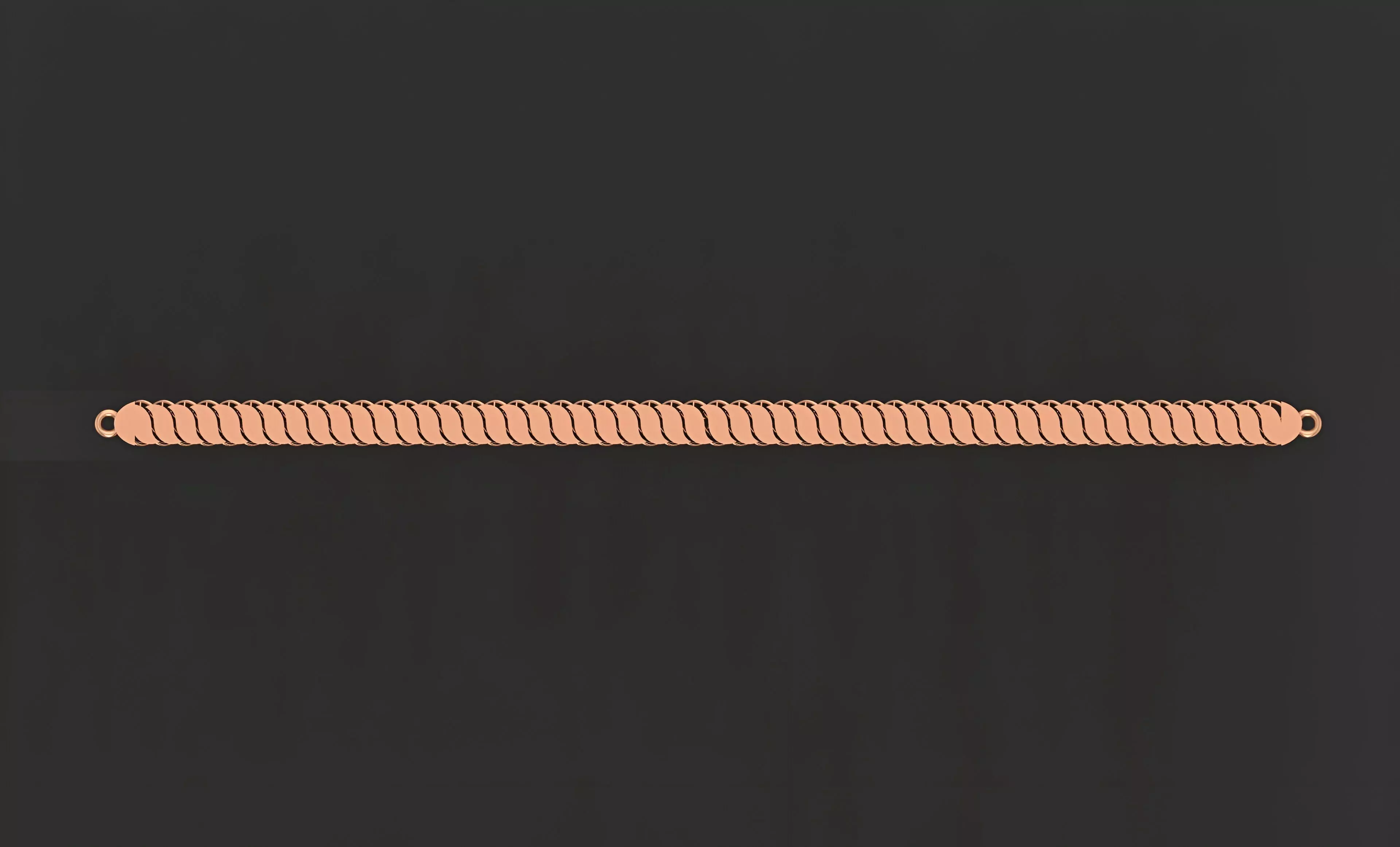 4Gold Chain Bracelet 3D print model_0