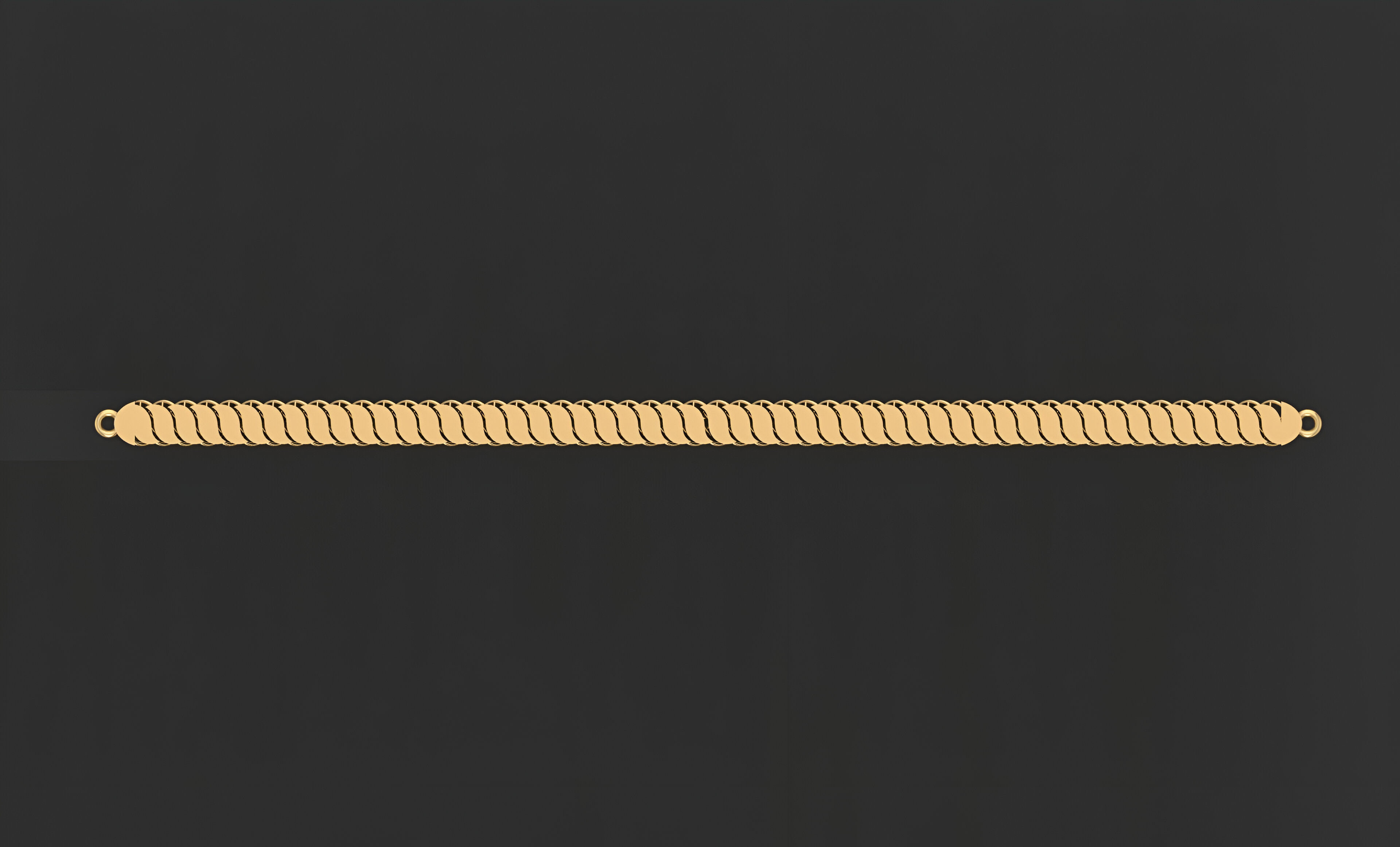 4Gold Chain Bracelet 3D print model_3