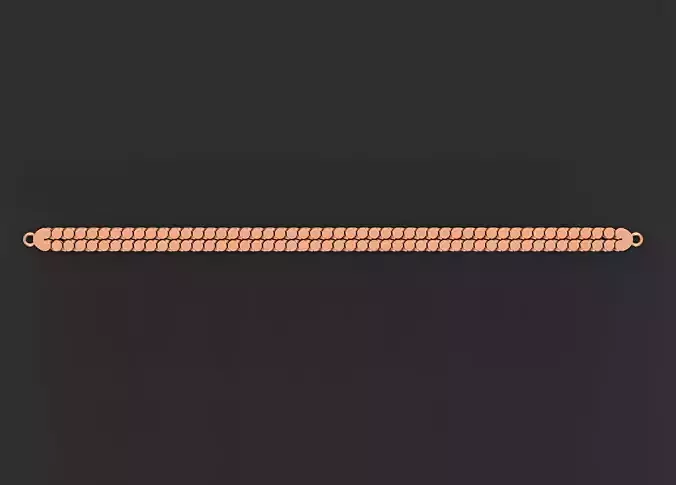 Gold Chain Bracelet 3D print model