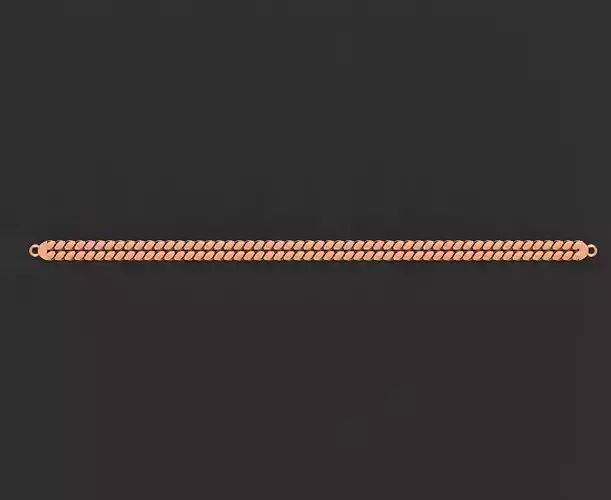 Gold Chain Bracelet 3D print model