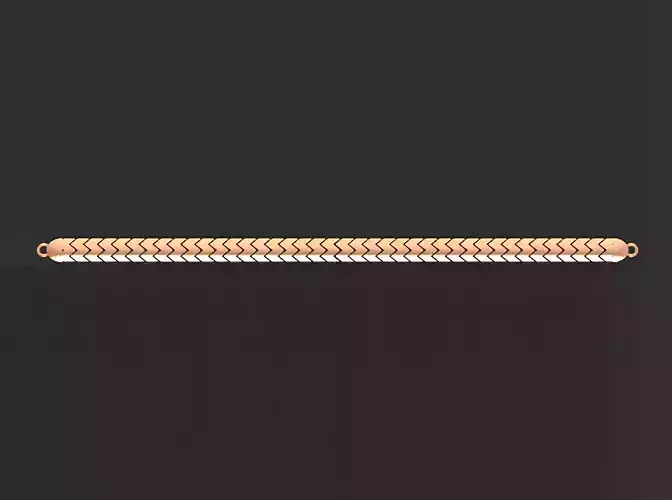 Gold Chain Bracelet 3D print model
