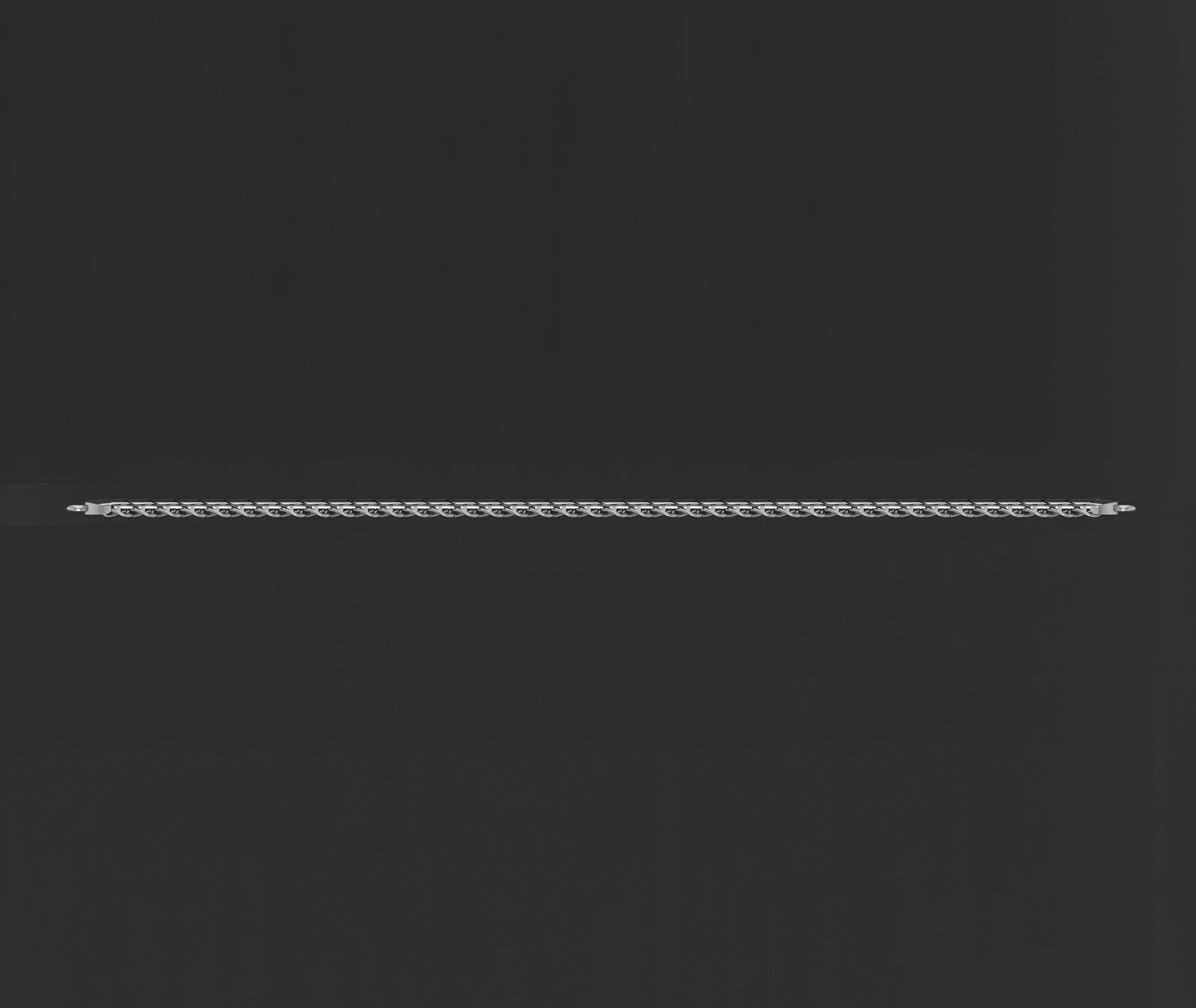 Gold Chain Bracelet 3D print model_7