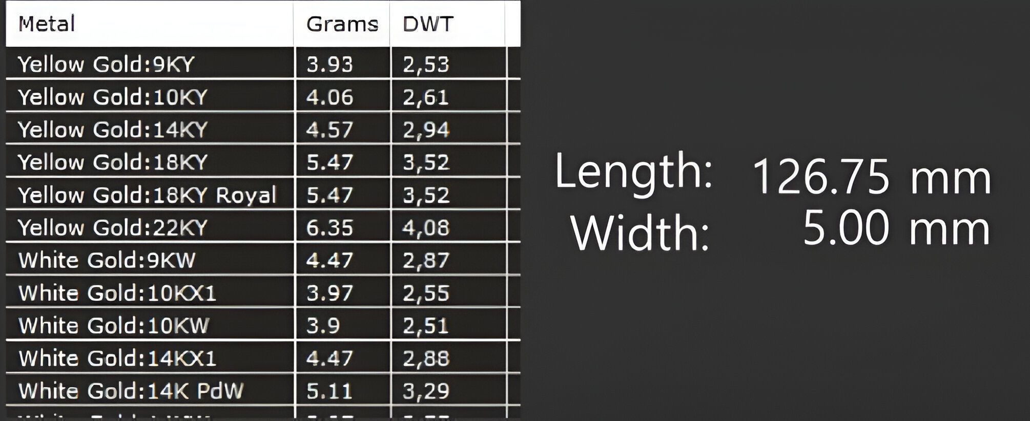 Gold Chain Bracelet 3D print model_5