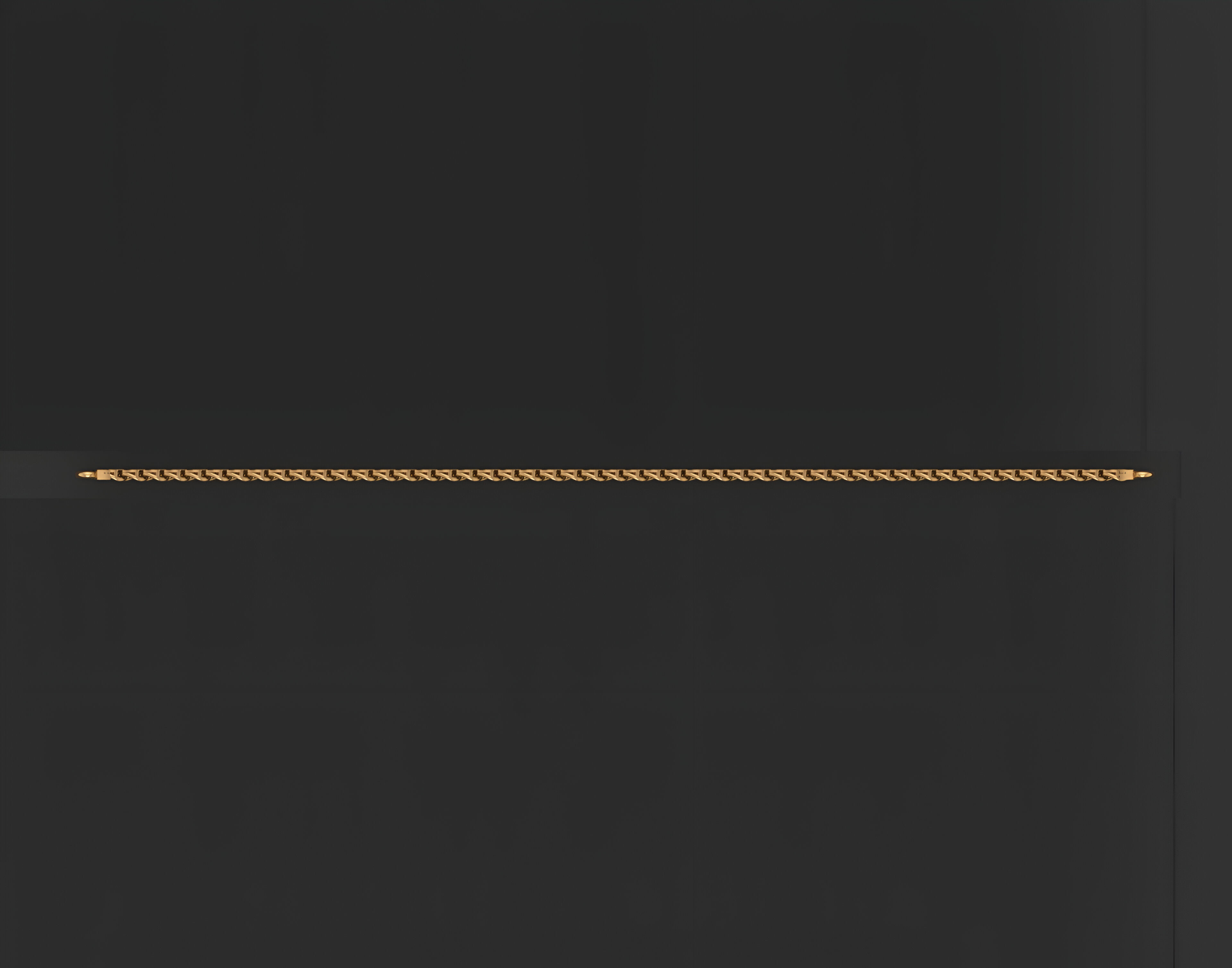 Gold Chain Bracelet 3D print model_1