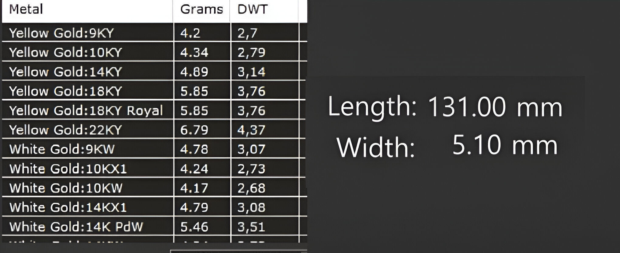 Gold Chain Bracelet 3D print model_5