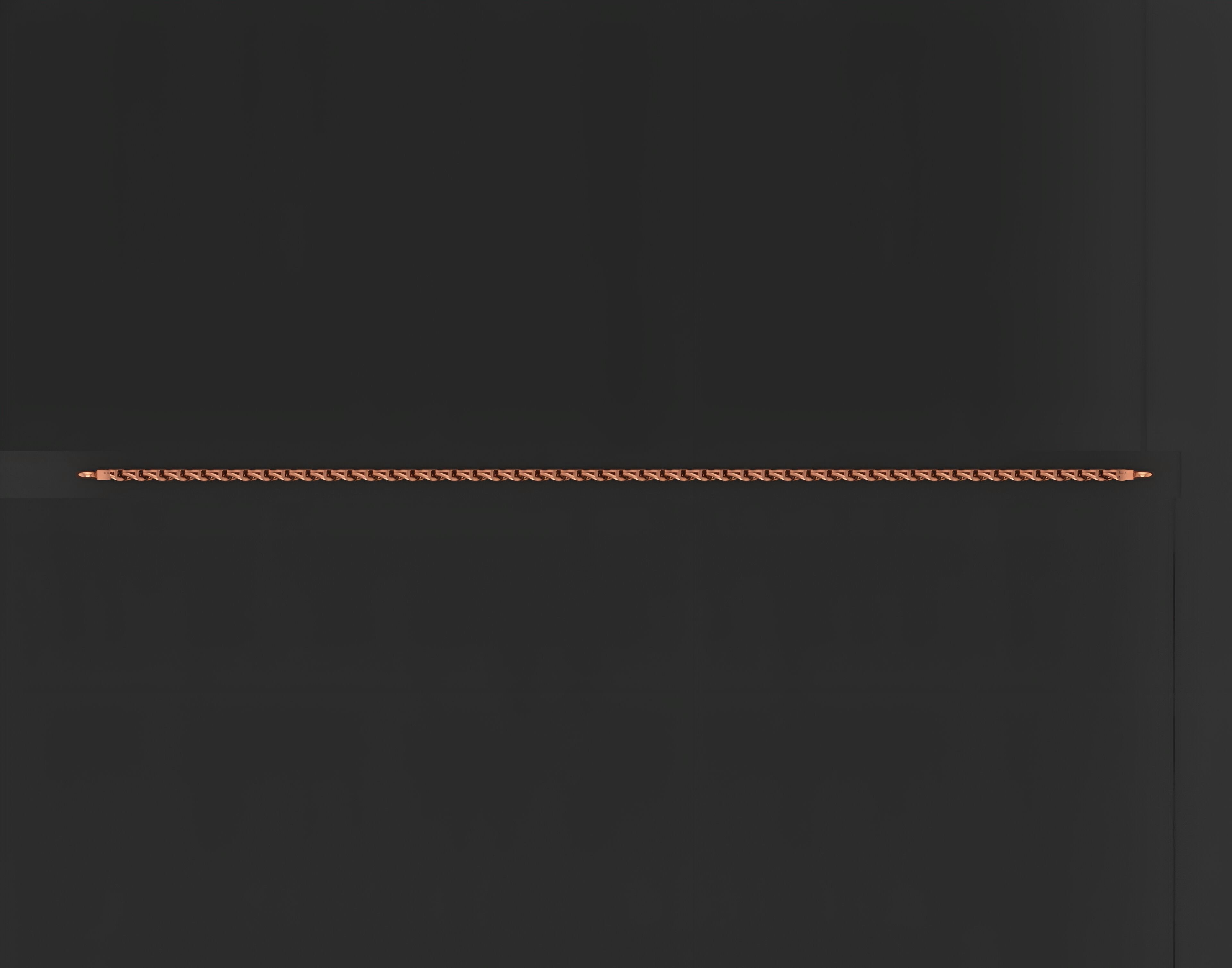 Gold Chain Bracelet 3D print model_6