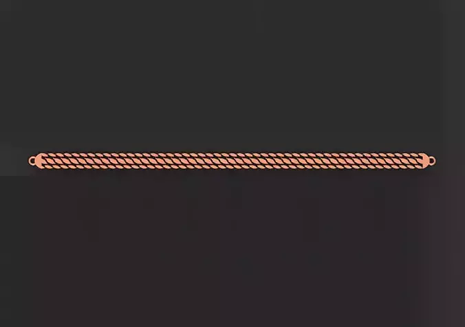 Gold Chain Bracelet 3D print model