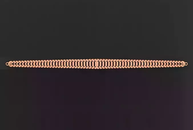 Gold Chain Bracelet 3D print model