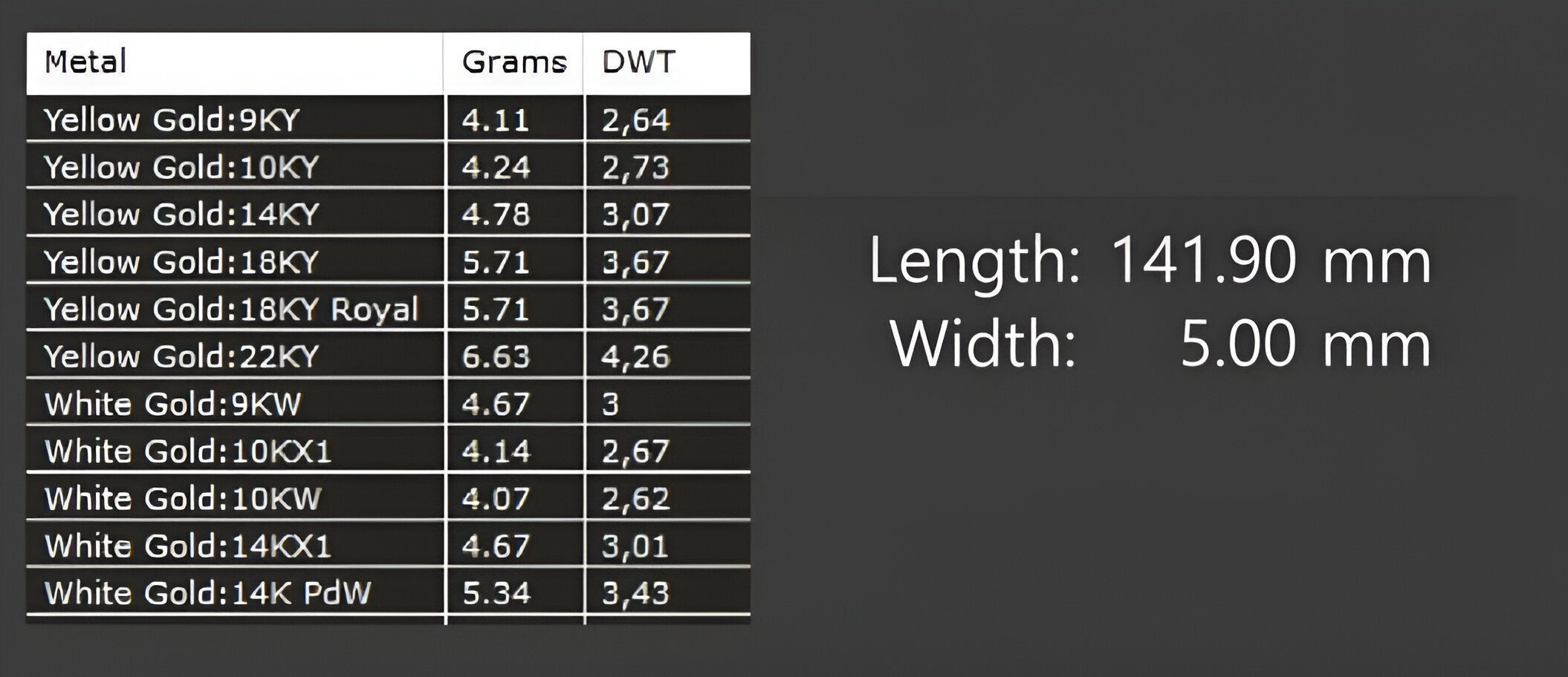 Gold Chain Bracelet 3D print model_5