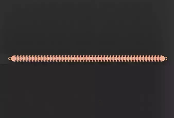 Gold Chain Bracelet 3D print model