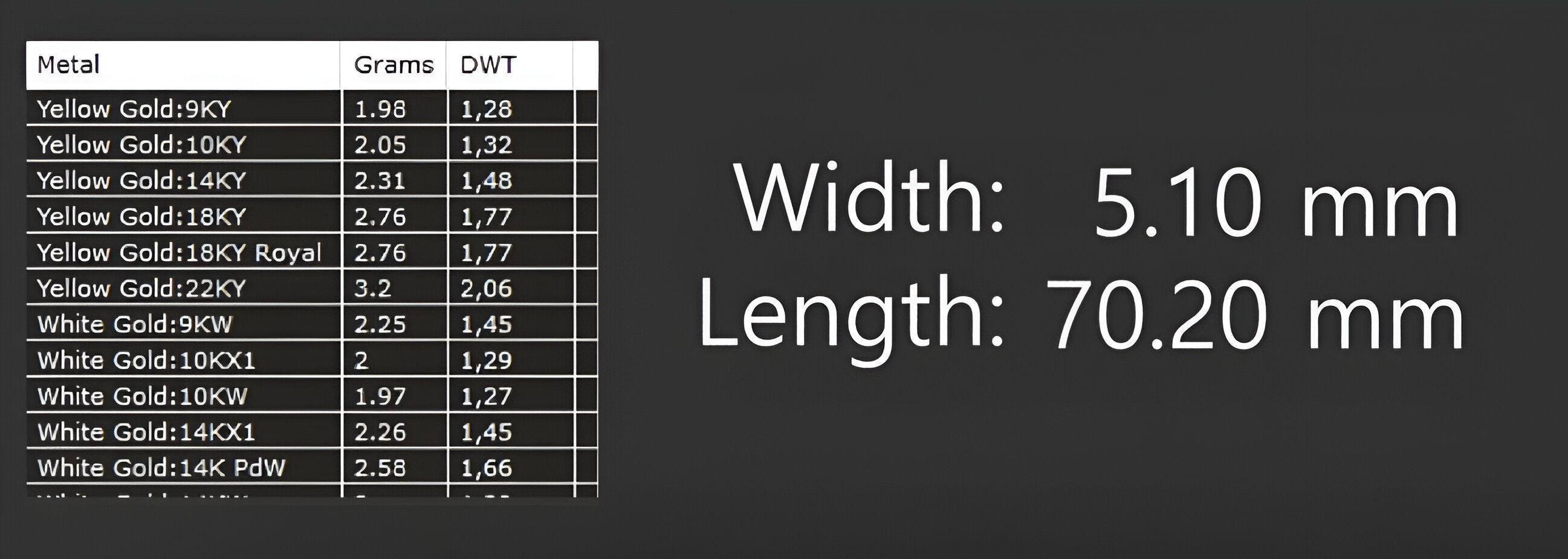 Gold Chain Bracelet 3D print model_3