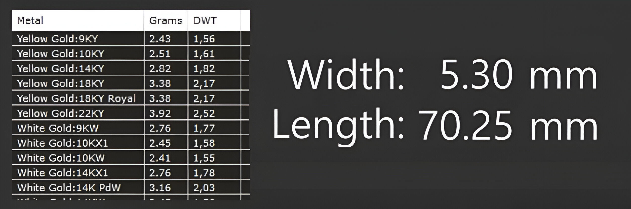 Gold Chain Bracelet 3D print model_3