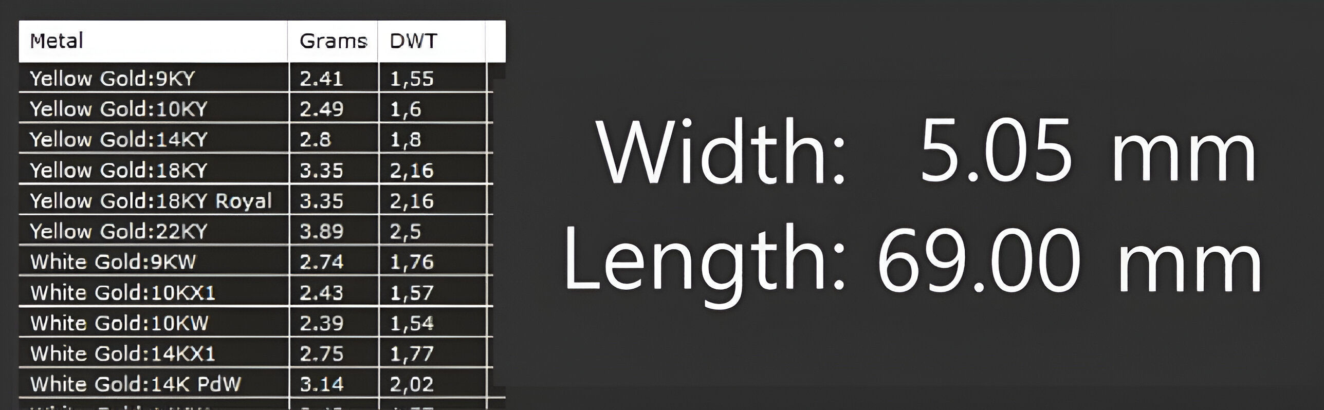 Gold Chain Bracelet 3D print model_4