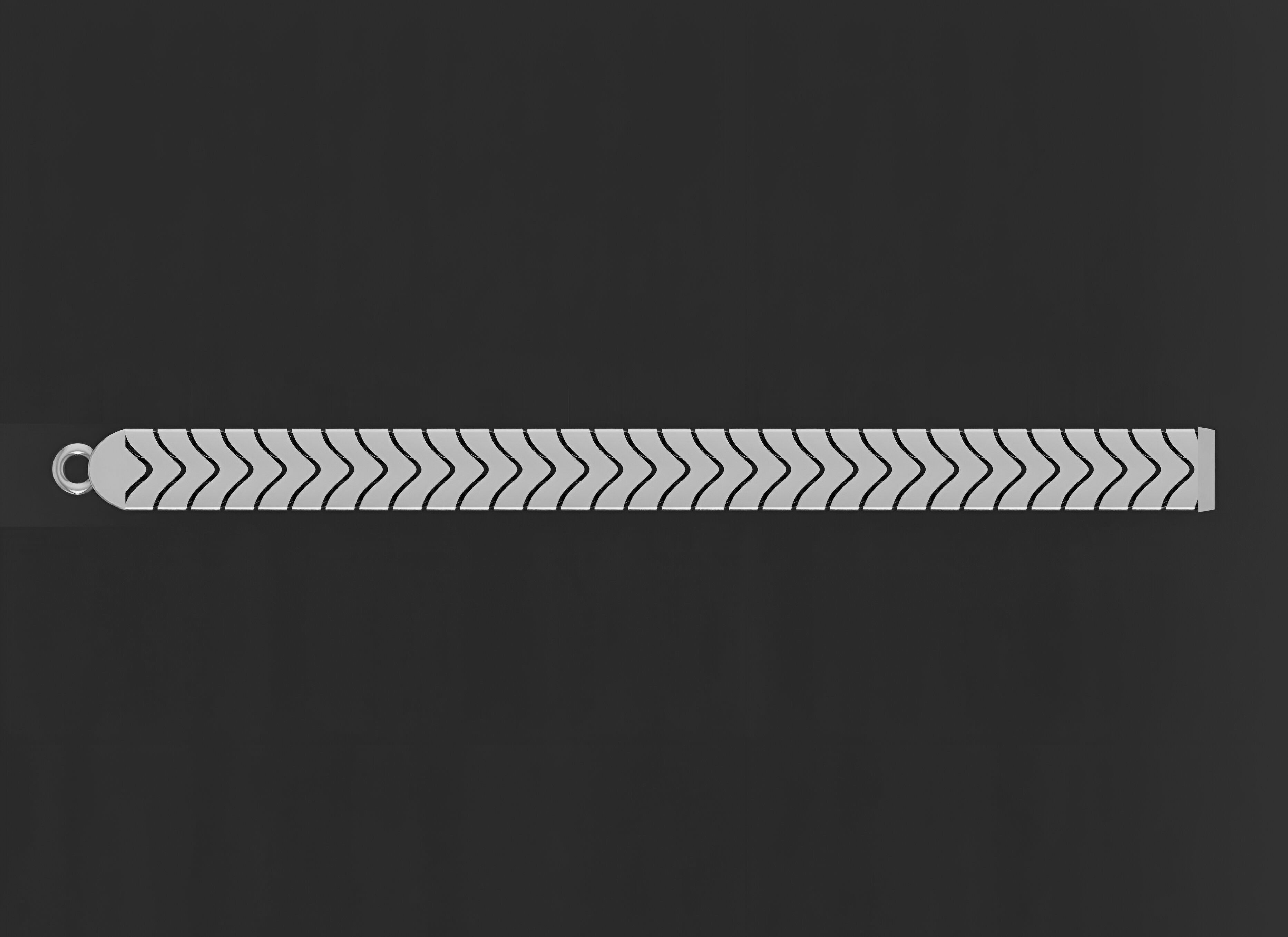 Gold Chain Bracelet 3D print model_6