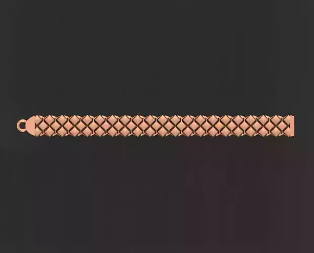 Gold Chain Bracelet 3D print model