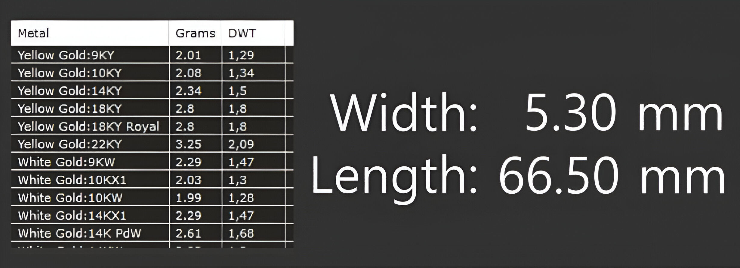 Gold Chain Bracelet 3D print model_4