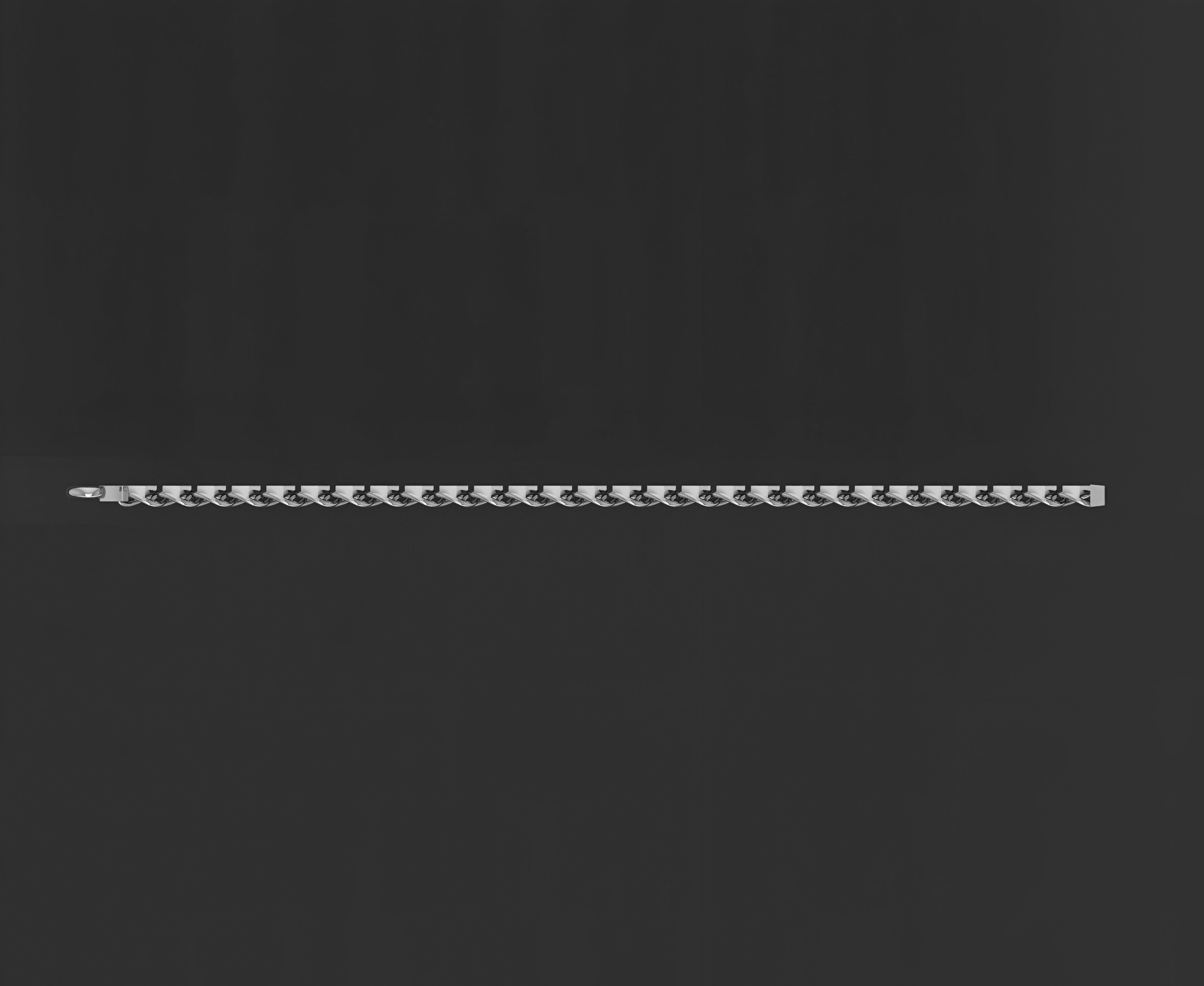 Gold Chain Bracelet 3D print model_6