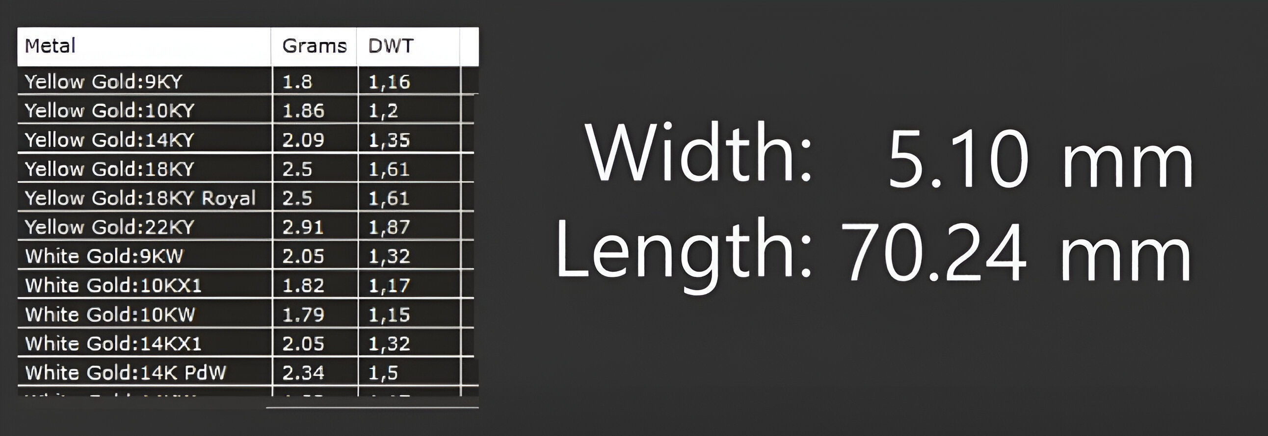 Gold Chain Bracelet 3D print model_3