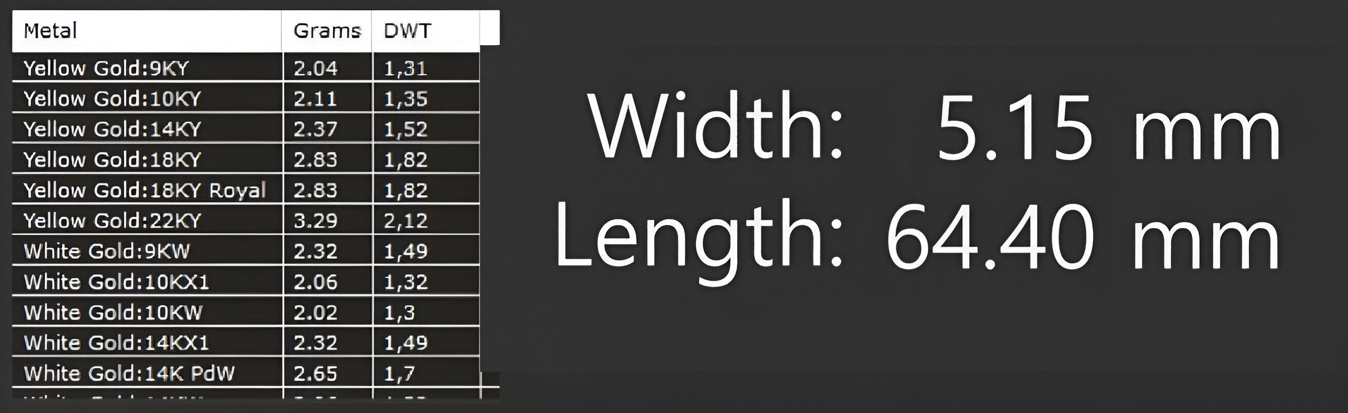 Gold Chain Bracelet 3D print model_3