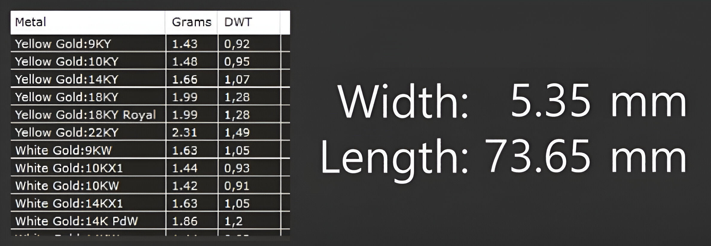 Gold Chain Bracelet 3D print model_6