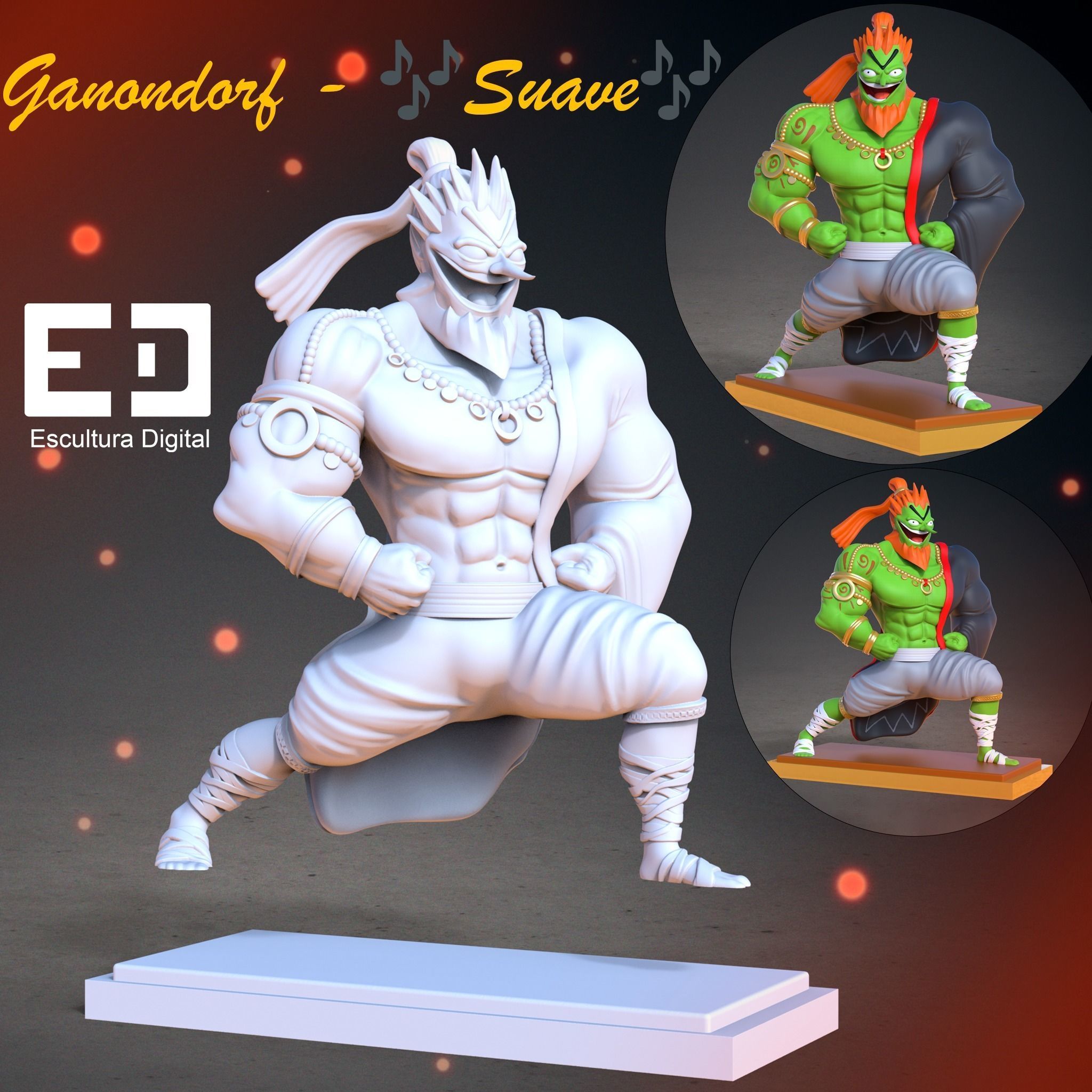 ganondorf 3D print model_2