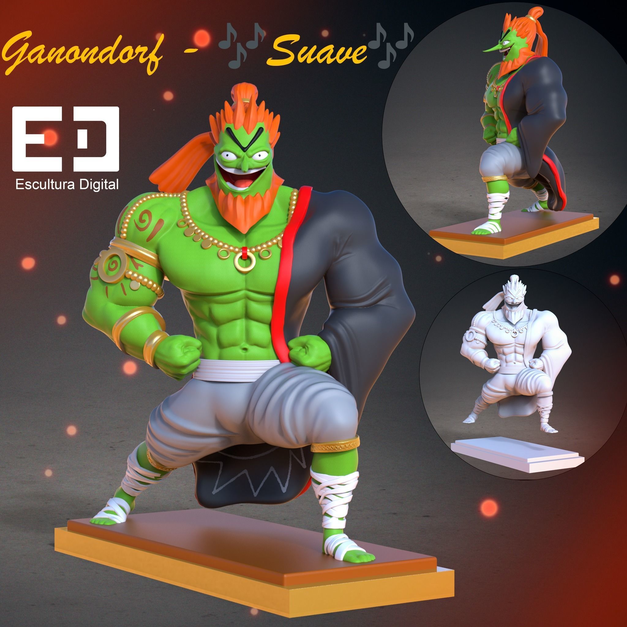 ganondorf 3D print model_3