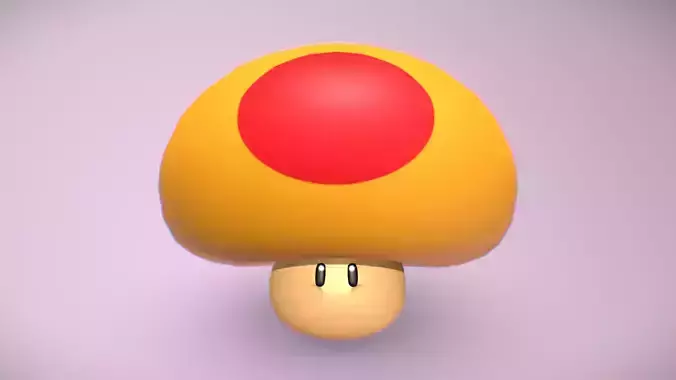 Mega Mushroom - Super Mario 3D World Low-poly 3D model